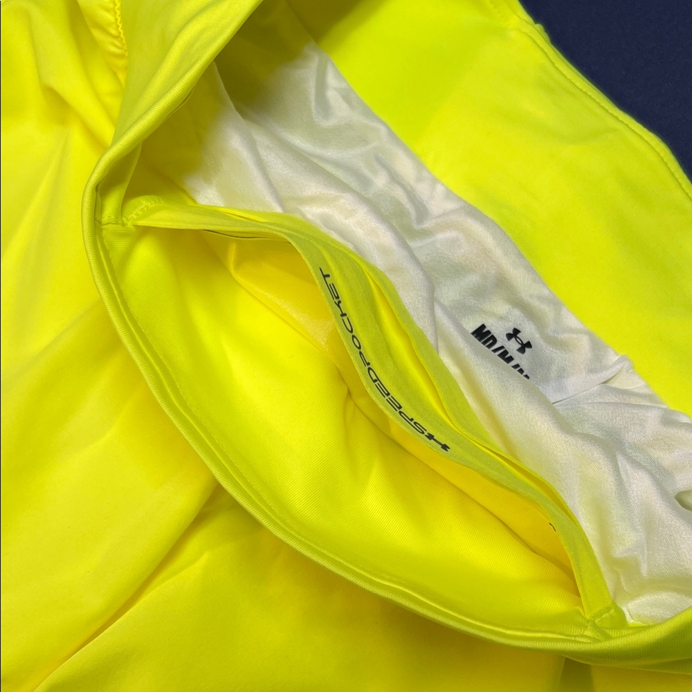 Under Armour Men’s Bright Yellow Athletic Shorts - Picture 8 of 13